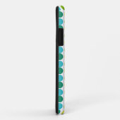 Farbige Dots Custom Monogram iPhone Gehäuse blau Case-Mate iPhone Hülle (Hinten/Rechts)