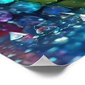 Farbige Drachenplakate drucken Poster (Ecke)
