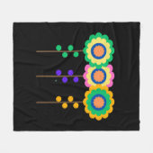 Farbige drei Blume Fleecedecke (Vorderseite (Horizontal))