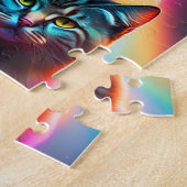 Farbige drei kleine Katzen Puzzle (Seite)