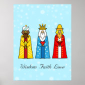 Farbige Drei Könige Poster (Vorne)