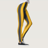 Farbige Dreieck-Streifen Leggings