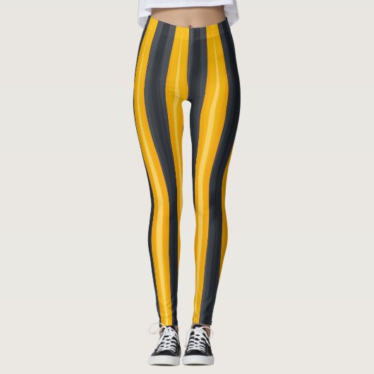 Farbige Dreieck-Streifen Leggings (Vorderseite)