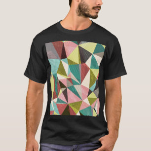 Farbige Dreiecke, Abstrakte geometrische Formen. T-Shirt