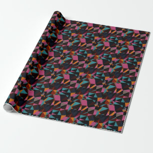Farbige Dreiecke Abstrakter geometrischer Hintergr Geschenkpapier