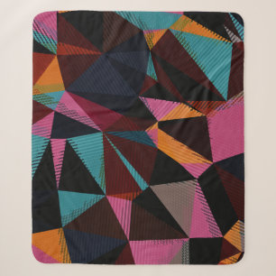 Farbige Dreiecke Abstrakter geometrischer Hintergr Sherpadecke