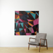 Farbige Dreiecke Abstrakter geometrischer Hintergr Wandteppich (Beispiel (Horizontal))