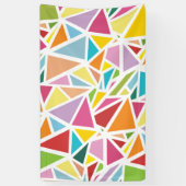 Farbige Dreiecke Banner (Vertikal)