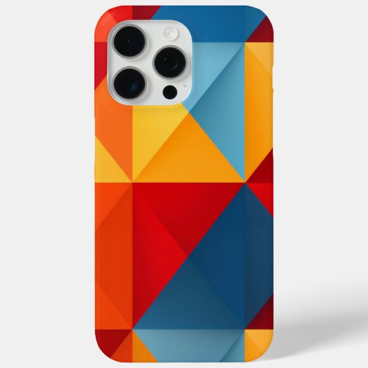 Farbige Dreiecke Case-Mate iPhone Hülle (Rückseite)