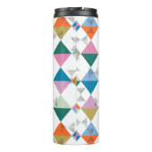 Farbige Dreiecke der 80er Jahre Thermosbecher (Rückseite)