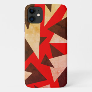 Farbige Dreiecke Elegantes geometrisches rotes Mus Case-Mate iPhone Hülle
