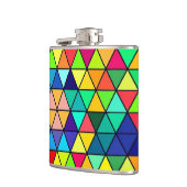 Farbige Dreiecke Flachmann (Links)