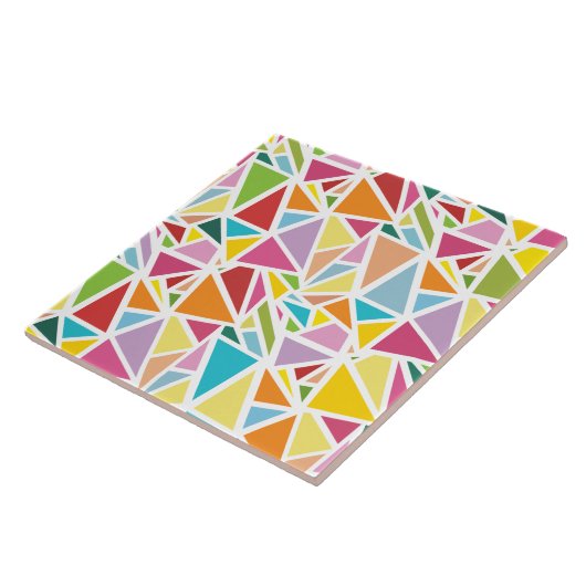 Farbige Dreiecke Fliese (Seite)