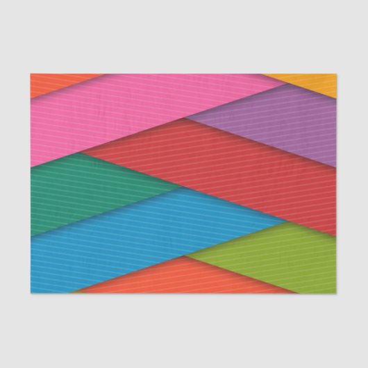 Farbige Dreiecke für Gewebe Seidenpapier (Vorderseite)