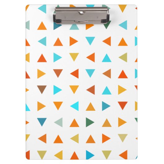 Farbige Dreiecke Klemmbrett (Vorderseite)