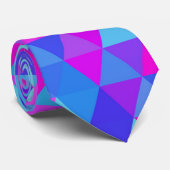 Farbige Dreiecke Krawatte (Gerollt)