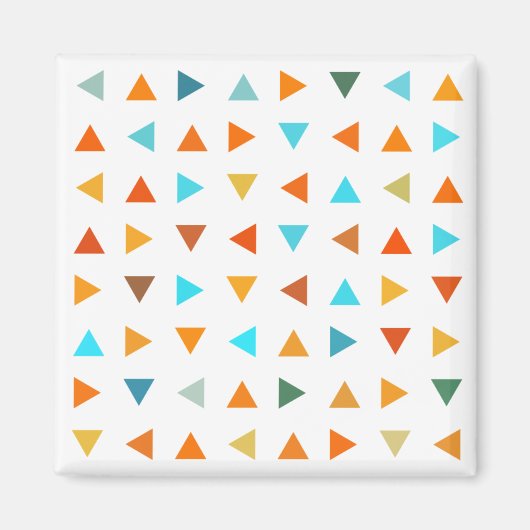 Farbige Dreiecke Magnet (Vorne)