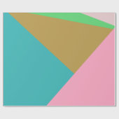 Farbige Dreiecke mit Abstrakter Geometrie Geschenkpapier (Flach)