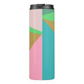 Farbige Dreiecke mit Abstrakter Geometrie Thermosbecher (Rückseite)