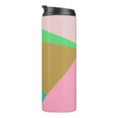Farbige Dreiecke mit Abstrakter Geometrie Thermosbecher (Nach rechts gedreht)