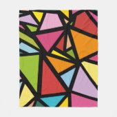 Farbige Dreiecke Muster 3 Fleecedecke (Vorderseite)