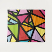 Farbige Dreiecke Muster 3 Wandteppich (Vorderseite (Horizontal))