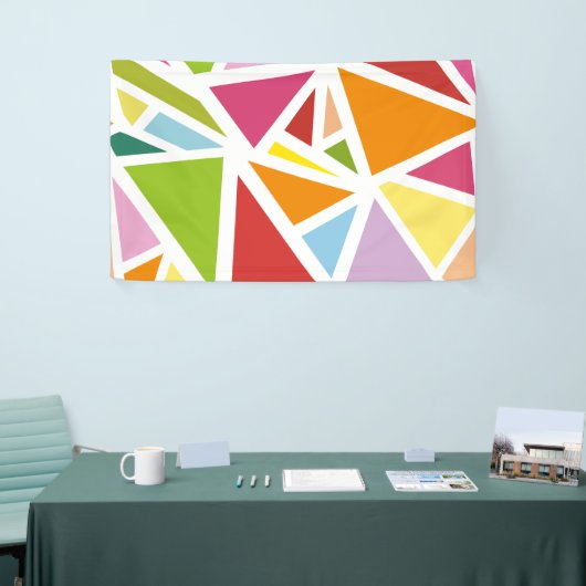 Farbige Dreiecke Muster 4 Banner (Messeveranstaltung)