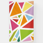 Farbige Dreiecke Muster 4 Banner (Vertikal)