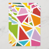 Farbige Dreiecke Muster 4 Dankeskarte (Vorne/Hinten)