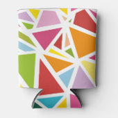 Farbige Dreiecke Muster 4 Dosenkühler (Vorderseite)
