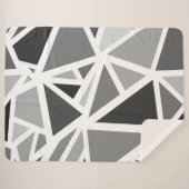 Farbige Dreiecke Muster 5 Sherpadecke (Vorderseite (Horizontal))