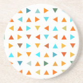 Farbige Dreiecke Sandstein Untersetzer (Vorne)