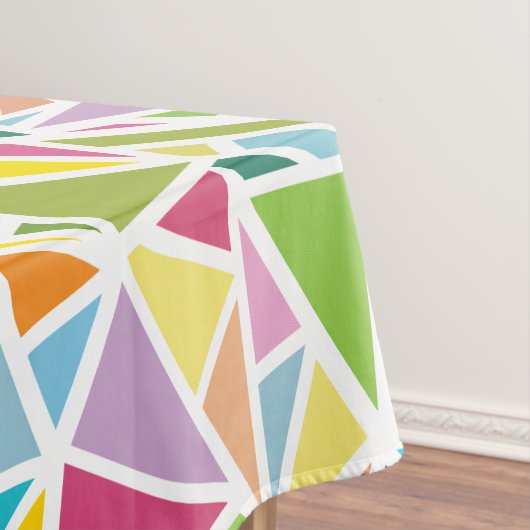 Farbige Dreiecke Tischdecke (Beispiel)