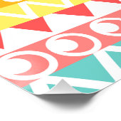 Farbige Dreiecke und Kreise Poster (Ecke)