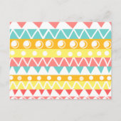 Farbige Dreiecke und Kreise Postkarte (Vorderseite)