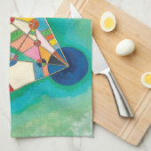 Farbige Dreiecke von Wassily Kandinsky Handtuch (Viertel Falte)