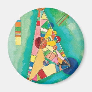 Farbige Dreiecke von Wassily Kandinsky Magnet