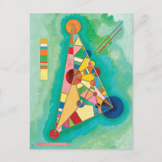 Farbige Dreiecke von Wassily Kandinsky Postkarte