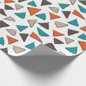 Farbige Dreiecke zum Geburtstag Geschenkpapier (Ecke)