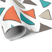 Farbige Dreiecke zum Geburtstag Geschenkpapier (Rolleneckpunkt)