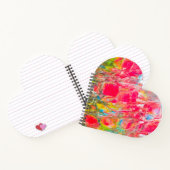 Farbige dunkelrosa und grüne abstrakt notizblock (Innenseite)