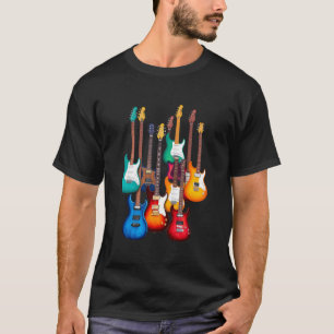 Farbige E-Gitarren T-Shirt