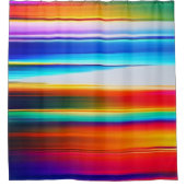 Farbige Ebenen Duschvorhang (Vorderseite)