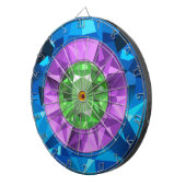 Farbige Edelsteine Dartscheibe (Vorderseite rechts)