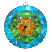 Farbige Edelsteine Dartscheibe (vorne)