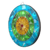 Farbige Edelsteine Dartscheibe (Vorderseite rechts)