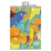 Farbige Edelsteine Flachmann (Rückseite)