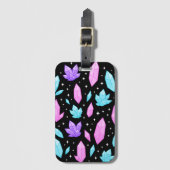 Farbige Edelsteine im kosmischen Raum Gepäckanhänger (Vorderseite Vertikal)