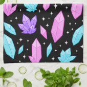 Farbige Edelsteine im kosmischen Raum Geschirrtuch (Gefaltet)