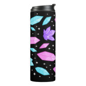 Farbige Edelsteine im kosmischen Raum Thermosbecher (Nach links gedreht)